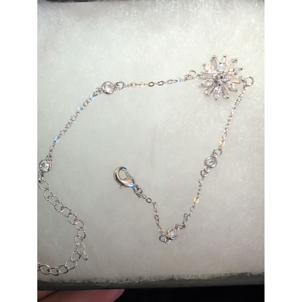Starburst CZ Bracelet With Bezel Accents